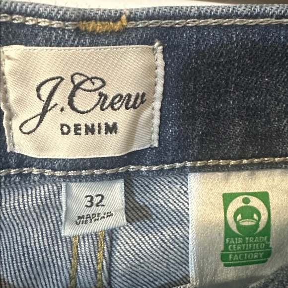 J. Crew Women's Cropped Jeans in Deep Blue, 10” toothpick - Picture 2 of 9